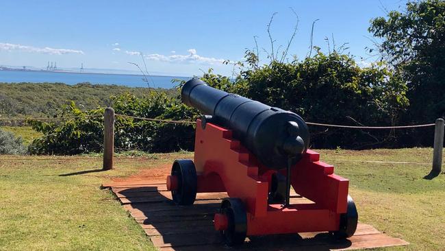 A cannon at Fort Lytton. Picture: Dot Whittington