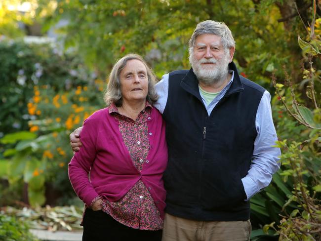 07/06/2019: Clive Blazey, with his wife Penny, is being awarded an AM for his contribution to gardening and conservation as part of the Queens Birthday honours.  Stuart McEvoy/The Australian.
