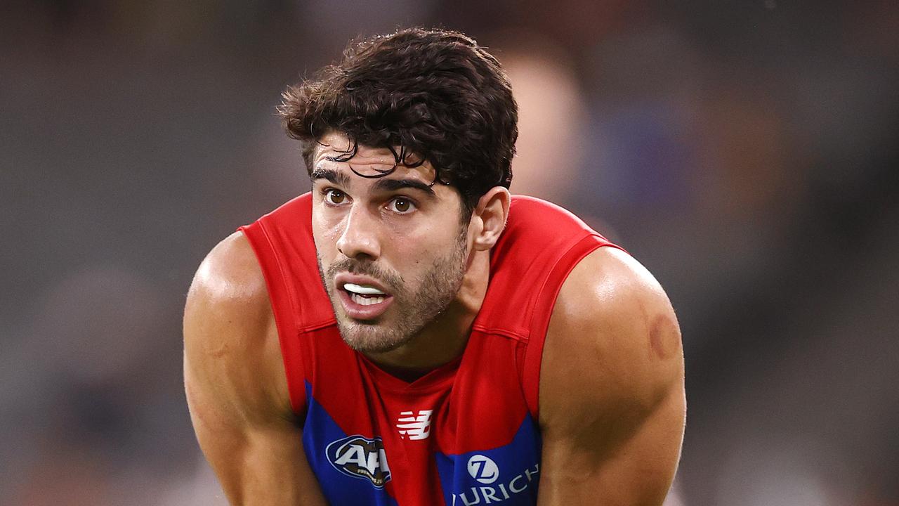 MELBOURNE. 03/03/2022. AFL. AAMI Community SeriesÃ&#137; Melbourne v Carlton at Marvel StadiumÃ&#137;. Christian Petracca of the Demons . Photo by Michael Klein