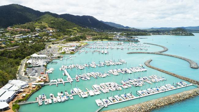 Who wouldn’t want to live in the Whitsundays. Pictured is Abel Point Marina, Airlie Beach. SUPPLIED