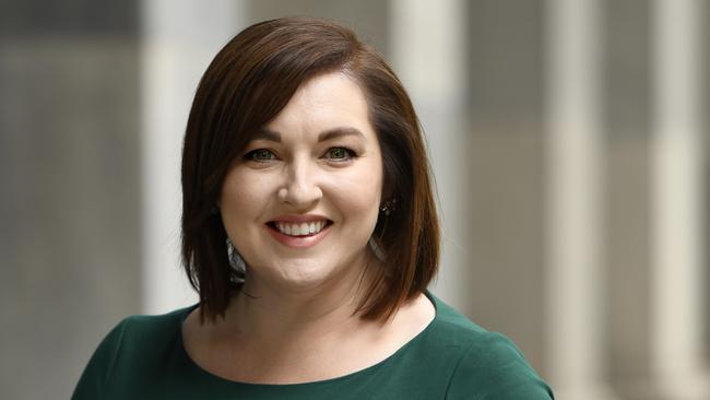 Labor MP Jayne Stinson at Parliament House. Picture: Naomi Jellicoe