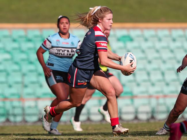 Sienna Montgomery during her stint with the Roosters. Picture: Adam Wrightson Photography