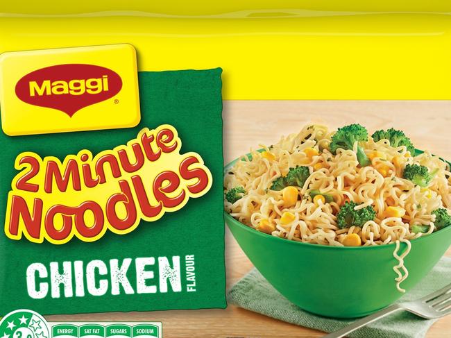 Maggi 2 Minute or Fusian Noodles 5 Pack Selected Varieties