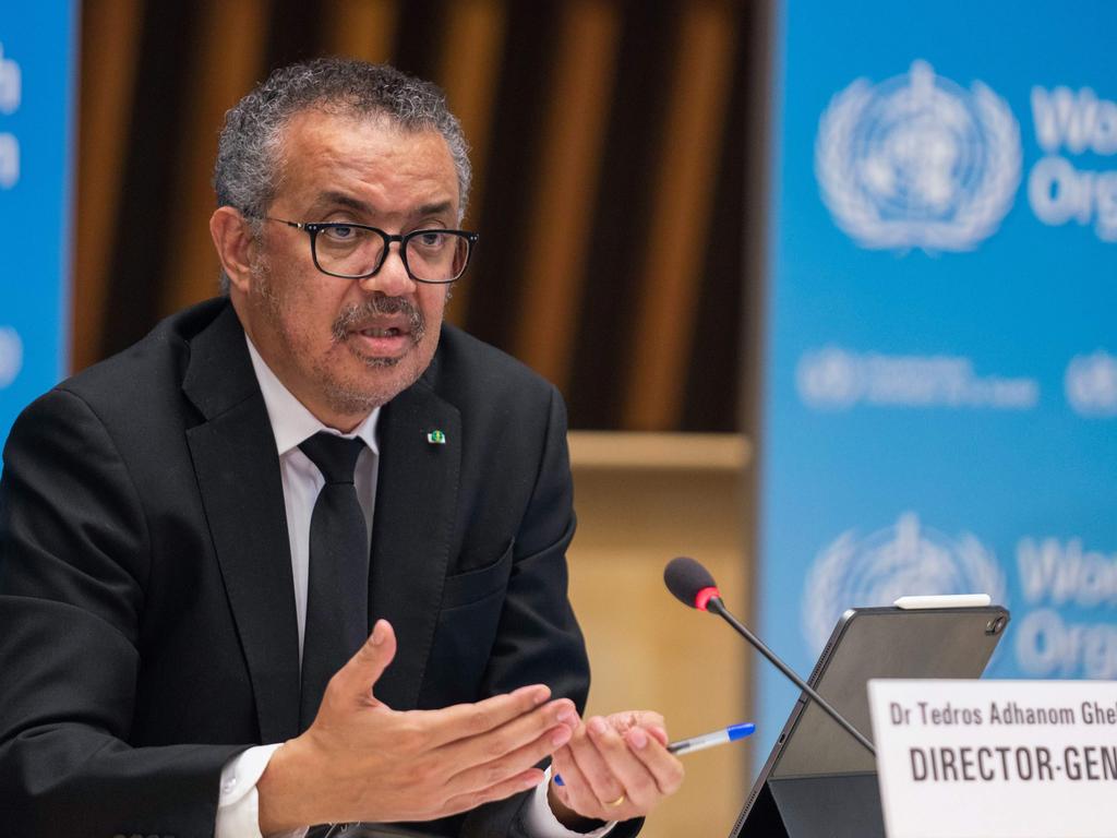 WHO Director-General Tedros Adhanom Ghebreyesus said “all theories remain on the table.” Picture: AFP Photo