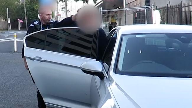 The bikie associate was arrested as part of a Victoria Police Echo taskforce and Australian Federal Police crackdown.