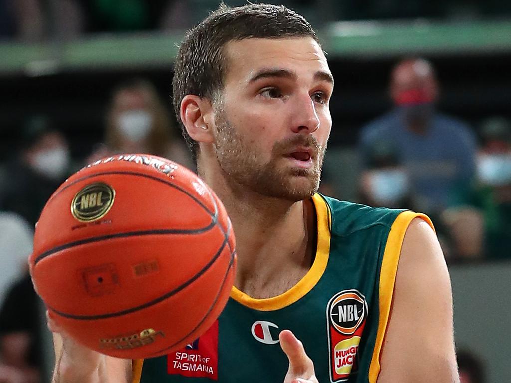 JackJumper McVeigh and his Tassie teammates are trying hard in their debut NBL season. Picture: Getty Images