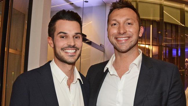 Ryan Channing and Ian Thorpe at opening of The Darling at The Star Gold Coast. Picture: Regina King