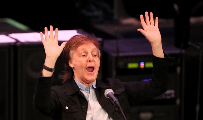 Paul McCartney begins the Australian leg of his One on One tour by sitting down with fans for a Q&amp;A in Perth. Picture:  The Australian