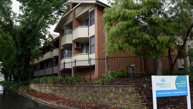 The Dorothy Henderson Lodge Aged Care Centre in Sydney – a facility run by BaptistCare. Picture: AAP