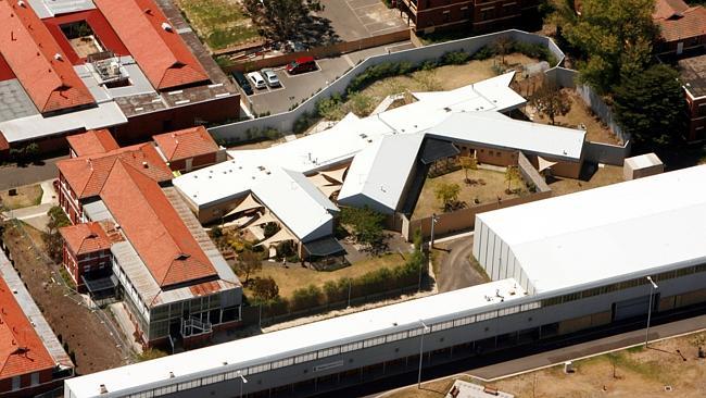 An aerial view of the facility.