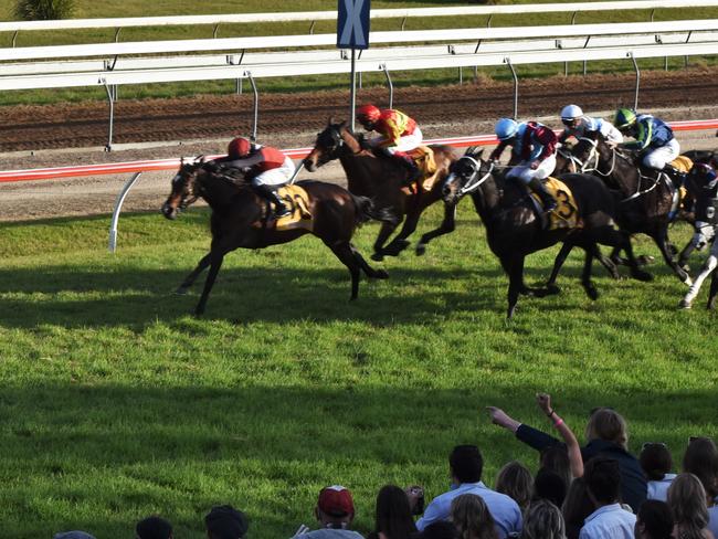 Michael Costa trained Purrfect Deal ridden by jockey Ben Thompson won the $200,000 Maclean hotel Grafton Cup at Clarence River Jockey Club on Thursday, 8th July, 2021. Photo: Bill North / The Daily Examiner