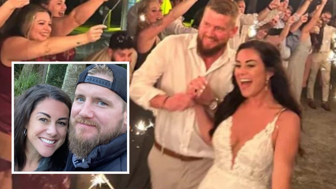 The groom whose bride was killed by an accused drunk driver on their wedding night is embroiled in a bitter fight over her estate. Picture: Facebook/GoFundMe