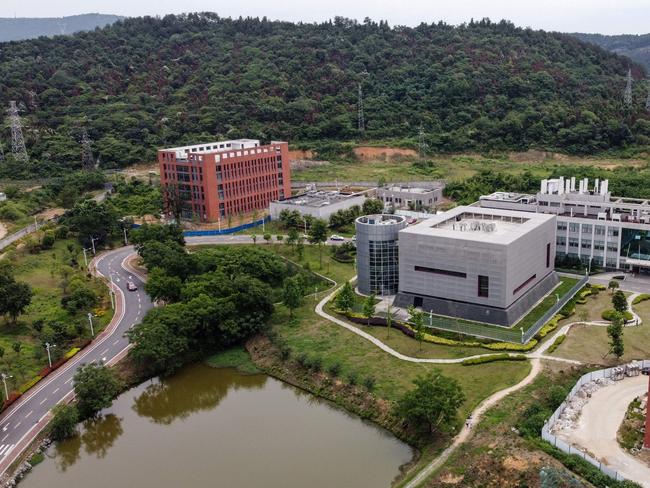 An aerial view of the P4 laboratory (C) on the campus of the Wuhan Institute of Virology in Wuhan. Picture: AFP