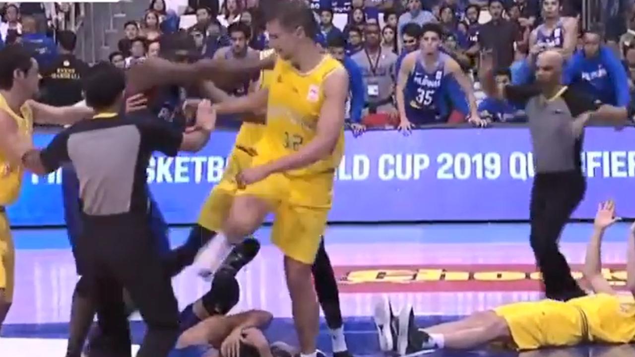 The infamous brawl between Australia and Philippines.