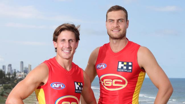 David Swallow and Jarrod Witts will co-captain the Suns in 2020. Picture: Glenn Hampson