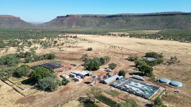 The old Coolibah Crocodile Farm on the banks of the Victoria River at Bradshaw, owned for many years by the Pugh family, has been listed for sale via LAWD Katherine. Picture: Supplied