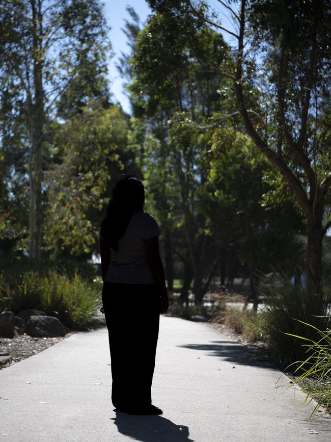 The woman, who asked not to be identified, is calling on the tech giants to do more to protect others. Picture: Daily Telegraph / Monique Harmer