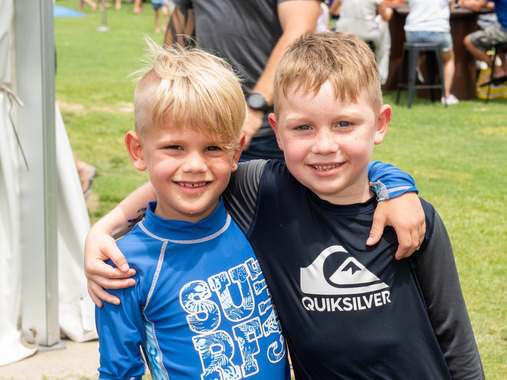 Chayse Krisp and Haithe Mayers from Bucasia at Australia Day @ The Bowlsie Northern Beaches Bowls club.Picture: Michaela Harlow