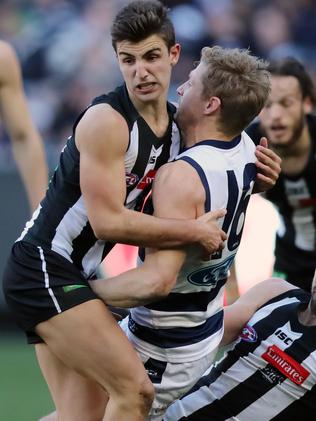 Josh Daicos in action during his first season in the AFL. Picture: Alex Coppel