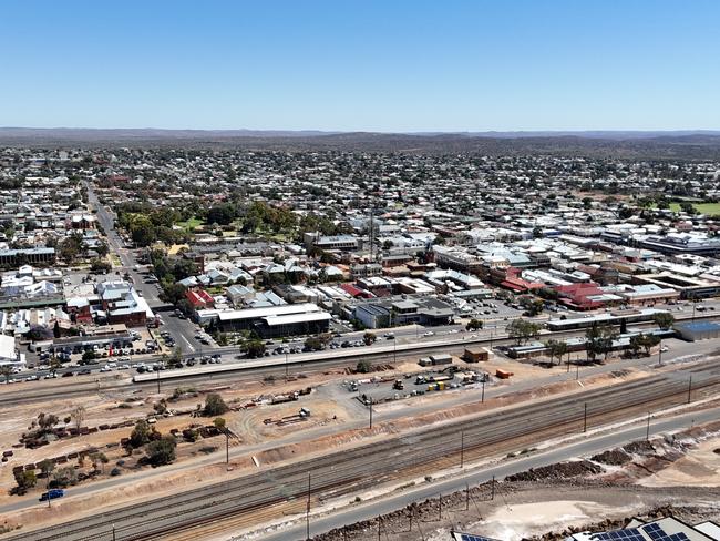 DAILY TELEGRAPH 24TH OCTOBER 2024Pictured is Broken Hill in far west NSW.Broken Hill has experienced major power outages following a storm that destroyed power infrastructure outside Broken Hill.Picture: Richard Dobson