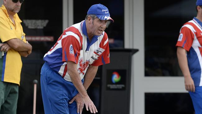 John Roberts, from Ettalong versus Avoca Beach, Grade One pennant final, at Ettalong Bowling Club.