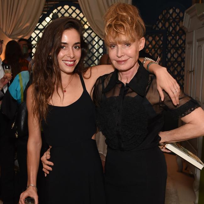 Lola Thompson and Lyndall Hobbs at Hobbs’ ‘A Girl From Oz’ book launch in 2016. Picture: David M. Benett/Getty Images