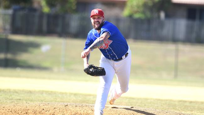 Windsor Royals and Australian pitcher Travis Blackley. Picture: John Gass