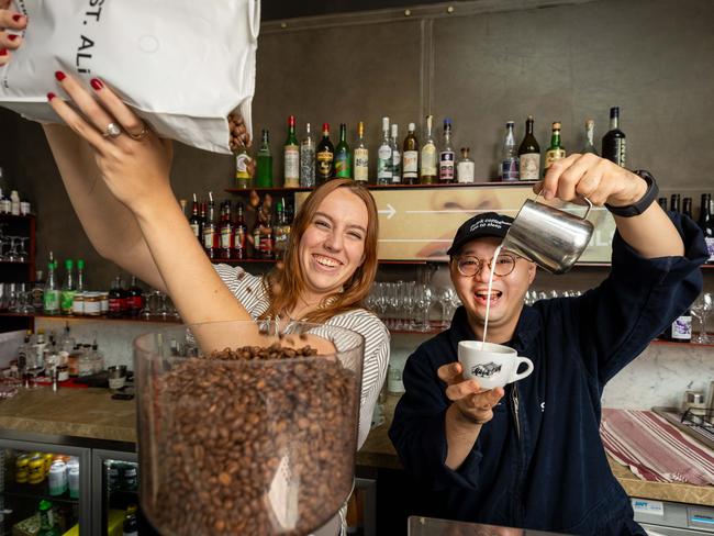 You’ll pay $6.50 for a dine-in flat white at St Ali. Picture: Jason Edwards