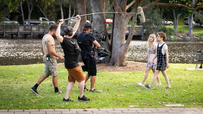 Behind the scenes footage of The Bureau of Magical Things filming in Queensland. Picture: X / @OfficialTBoMT