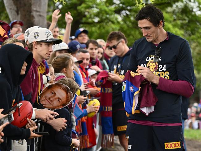 Oscar McInerney was a fan favourite at Brunswick Street Oval. Picture: Quinn Rooney/Getty Images