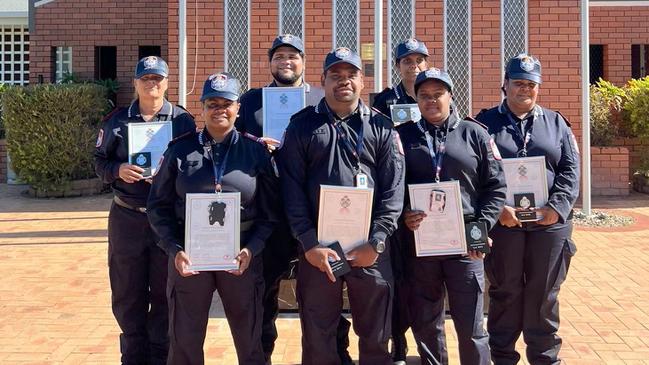 Newly graduated First Nations Senior Protective Services Officers ready to serve their communities. Picture: Supplied