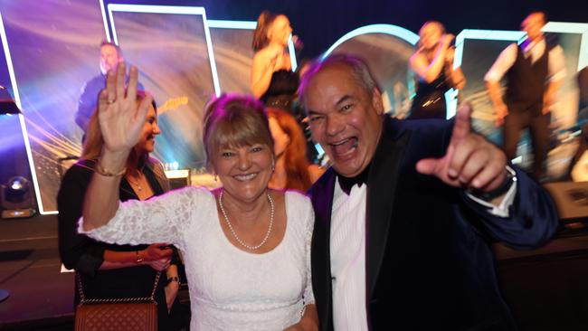 Donna Gates and Tom Tate at the Gold Coast Business Excellence Awards 2024 Gala for Gold Coast at Large. Picture: Portia Large.