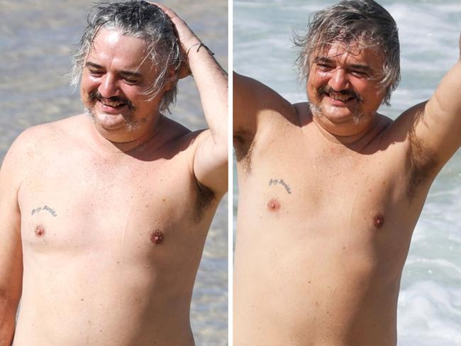 Pete Doherty hits the beach in Sydney. Picture: MEDIA MODE