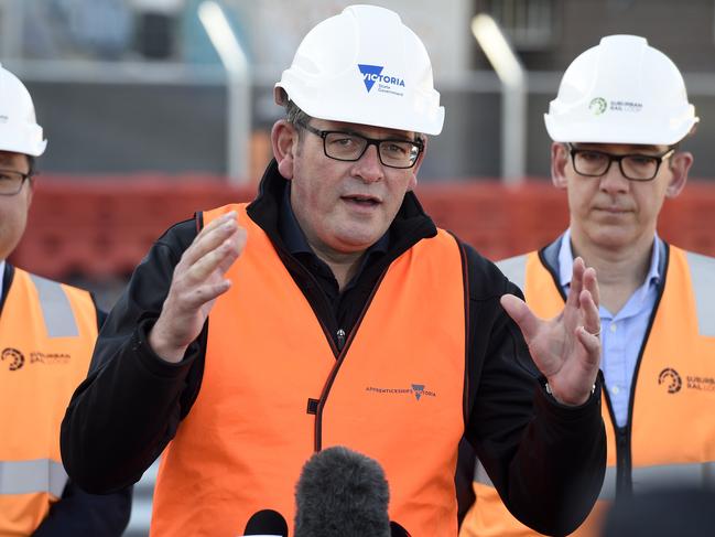 Victorian Premier Daniel Andrews said $11b or more would be needed as a share for stage 1. Picture: Andrew Henshaw.