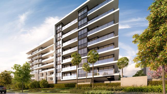 Eleve Residences, set within Palm Meadows golfing enclave at Carrara, Gold Coast. By Condev Construction