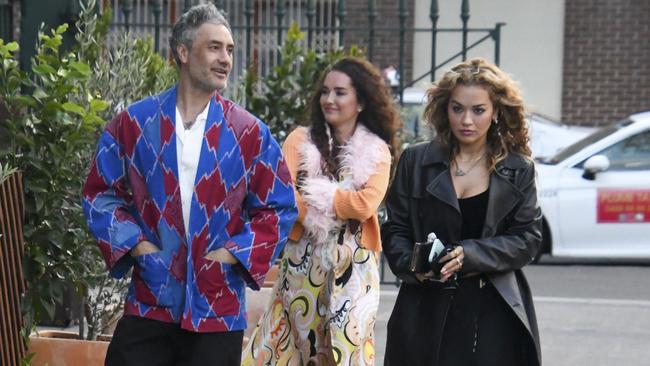 Taika Waititi and Rita Ora heading out to dinner in Sydney on Saturday night. Picture: MEDIA-MODE.COM