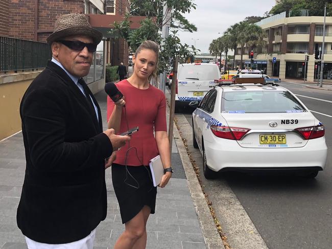 John Hopoate leaves Manly Court after a previous appearance. Picture: Jim O'Rourke