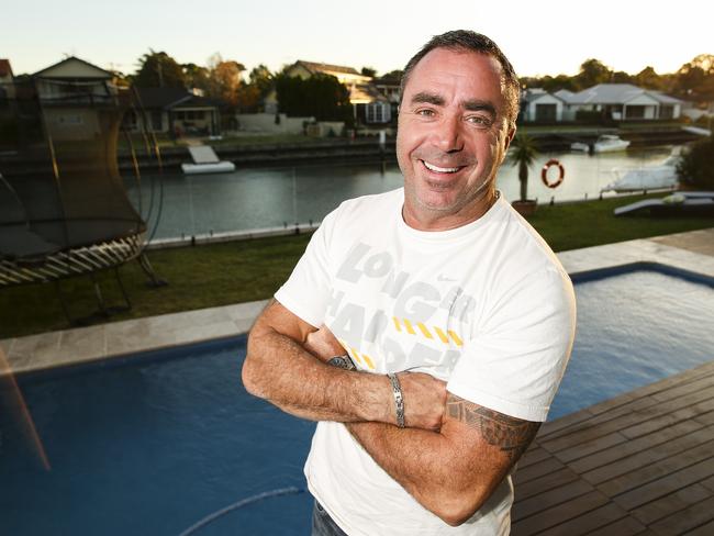 Small business owner Simon Burcher, of Burcher Pools, at home in Sylvania Waters today. Simon reckons he knows what the Government needs to do with this budget to boost small business.Pictures: Justin Lloyd