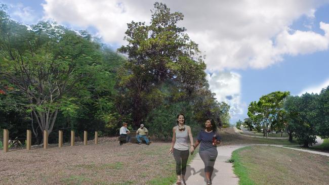 Amazon Close at Mount Sheridan after the proposed Powerlink tree clearing.