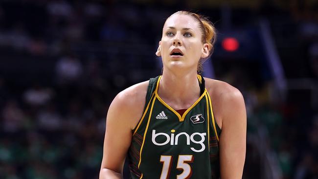 PHOENIX - JULY 14: Lauren Jackson #15 of the Seattle Storm takes a free throw shot during the WNBA game against the Phoenix Mercury at US Airways Center on July 14, 2010 in Phoenix, Arizona. The Storm defeated the Mercury 111-107 in triple overtime. NOTE TO USER: User expressly acknowledges and agrees that, by downloading and or using this photograph, User is consenting to the terms and conditions of the Getty Images License Agreement. (Photo by Christian Petersen/Getty Images)