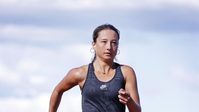 15-year-old old track runner Ivy Boothroyd is the current 400m and 800m Australian champion for her age. Picture: Sam Ruttyn