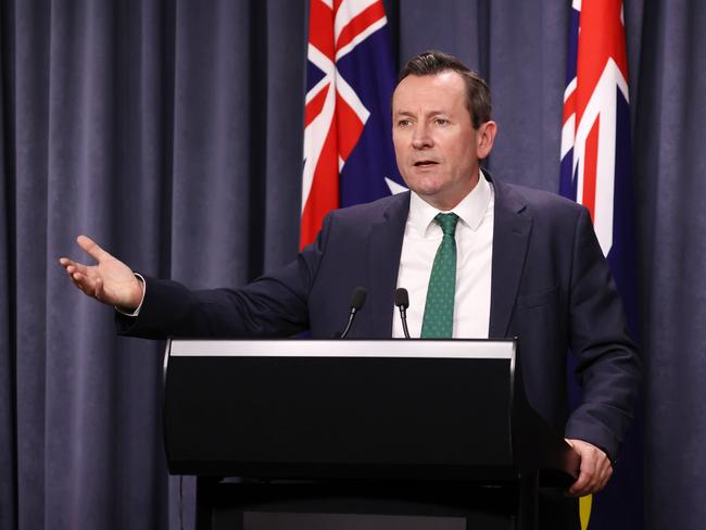 Politics. Premier Mark McGowan blasted NSW. Picture: Jackson Flindell/The West Australian