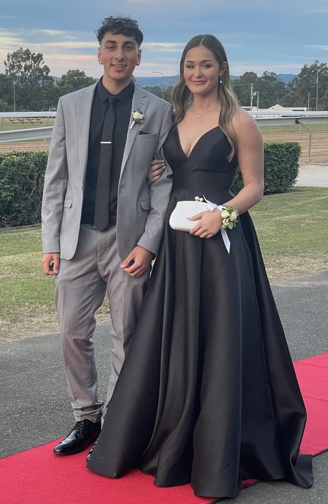 Jake Henry-May and Jasmin White at the St Patrick's College formal on Friday, June 14, 2024.