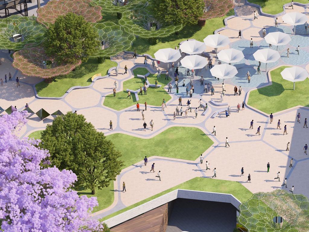 May 2016 - An artist’s impression of the Festival Plaza’s new square.