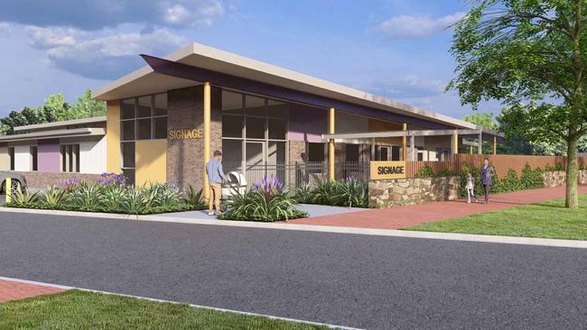 Mock ups of the new childcare centre set to be built on Anzac Hwy at Glenelg East. Picture: Supplied