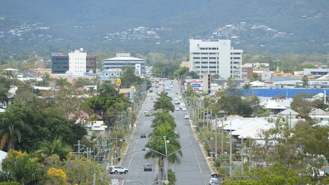 Looking down Fitzroy Street towards Rockhampton CBD from The Range with Mount Archer in the background. Picture: Chris Ison