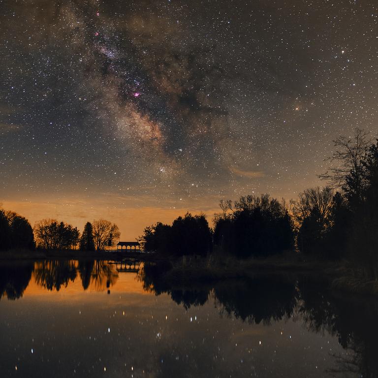 Bridge between Stars... Grafton, Ontario, Canada. Picture: Lynn Hilborn/Insight Astronomy Photographer of the Year 2016