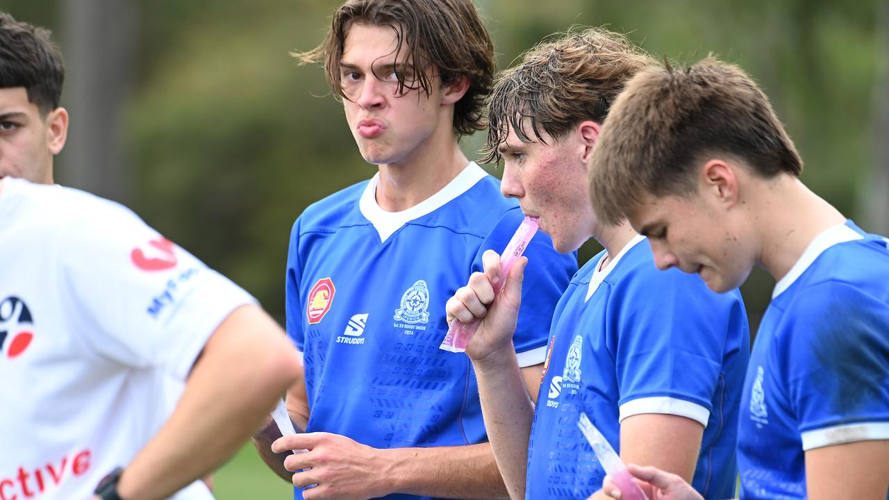 AIC First XV rugby union between Iona College and St Edmund's College. Saturday May 4, 2024. Picture, John Gass