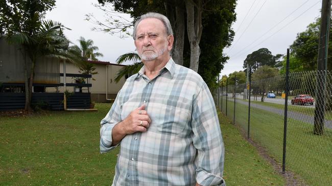 Colonial Tweed Holiday and Home Park resident Colin Sharp had some concerns about a new pub being built across the road from his home: Picture: Matt Roberts