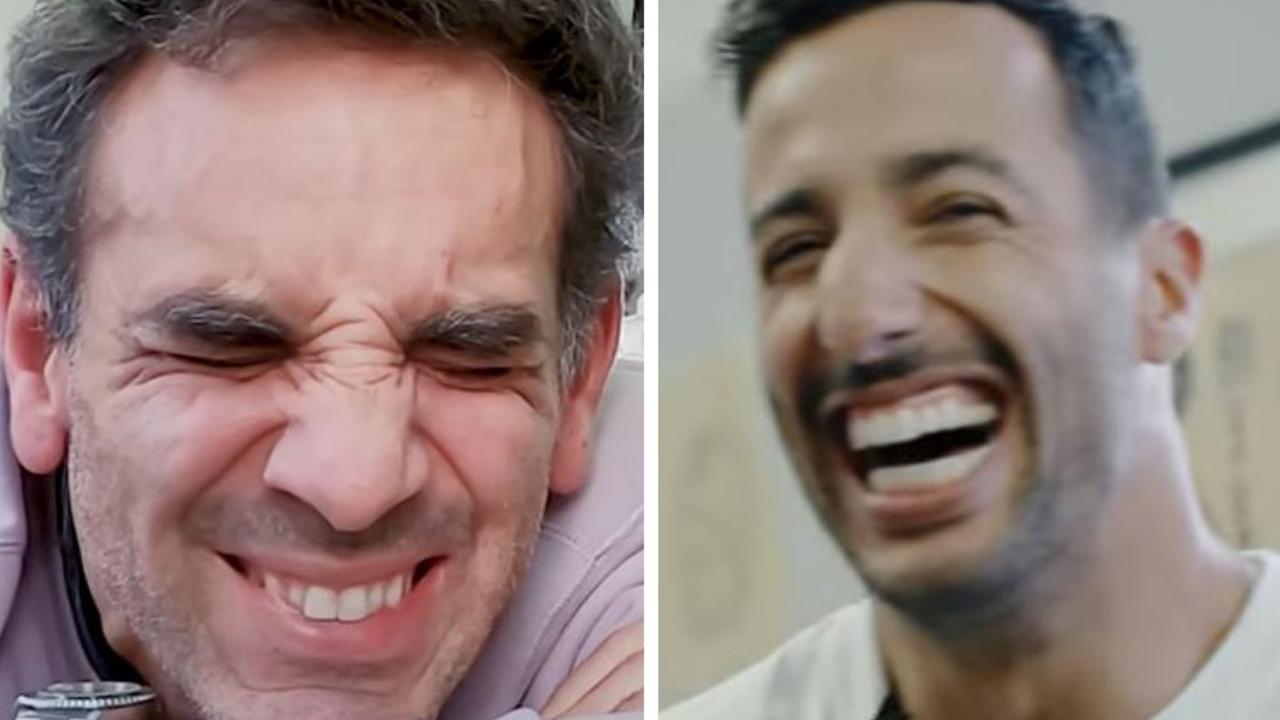 Daniel Ricciardo's ex-boss finally held up his end of the pair's bet. Picture: YouTube